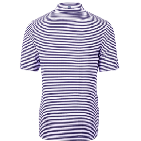 Virtue Eco Pique Stripe Recycled Mens Polo