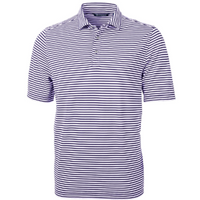 Virtue Eco Pique Stripe Recycled Mens Polo