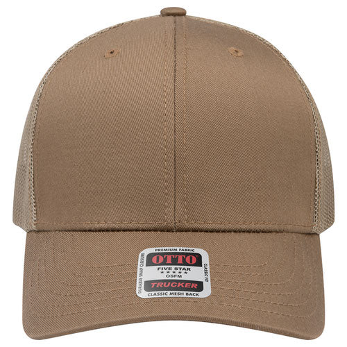 OTTO CAP® 6 Panel Mid Profile Mesh Back Trucker Hat - 112-1