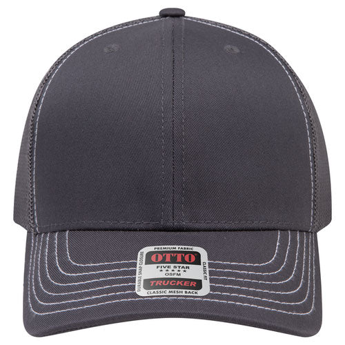 OTTO CAP® 6 Panel Mid Profile Mesh Back Trucker Hat - 112-1