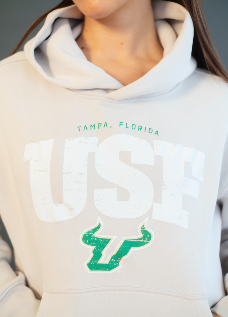 University of South Florida Faded Varsity Hoodie - The Collegiate Lineup