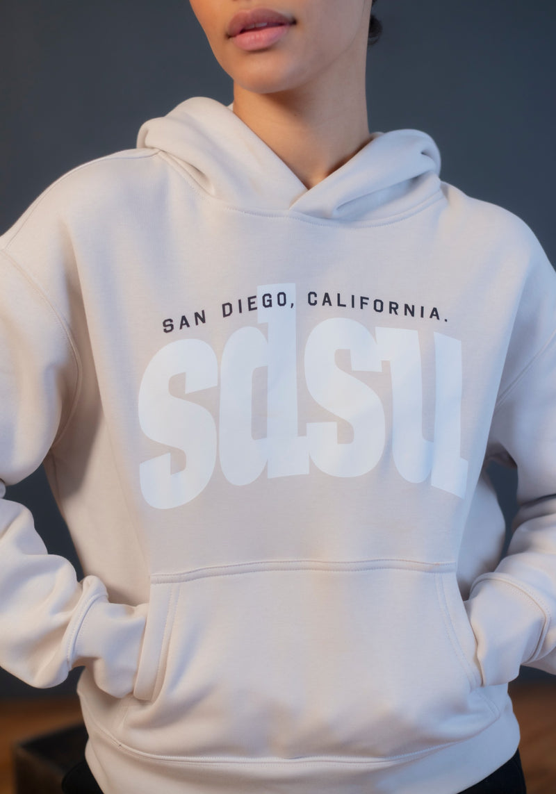 San Diego State University Faded Varsity Hoodie - The Collegiate Lineup