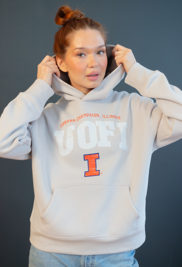 University of Illinois Faded Varsity Hoodie