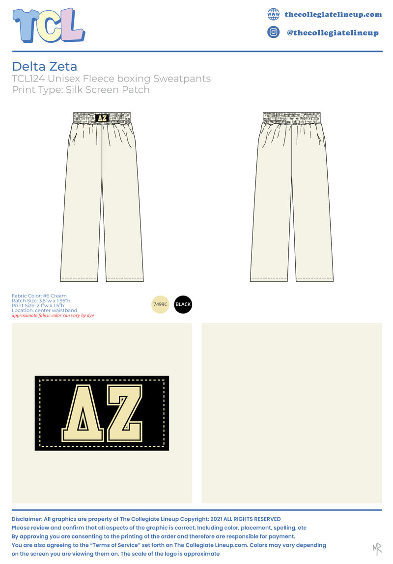 Delta Zeta Orlando Conference Boxing Pants Individual Shipping