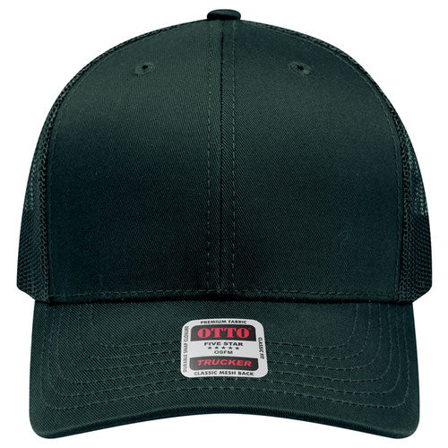 OTTO CAP® 6 Panel Mid Profile Mesh Back Trucker Hat - 112-1