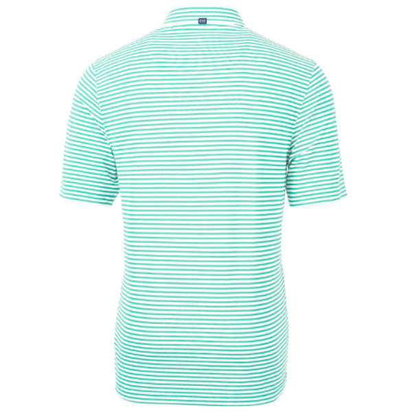 Virtue Eco Pique Stripe Recycled Mens Polo