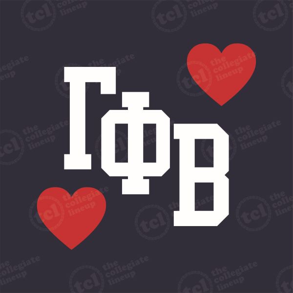 Gamma Phi Beta Heart Wordmark – 2097