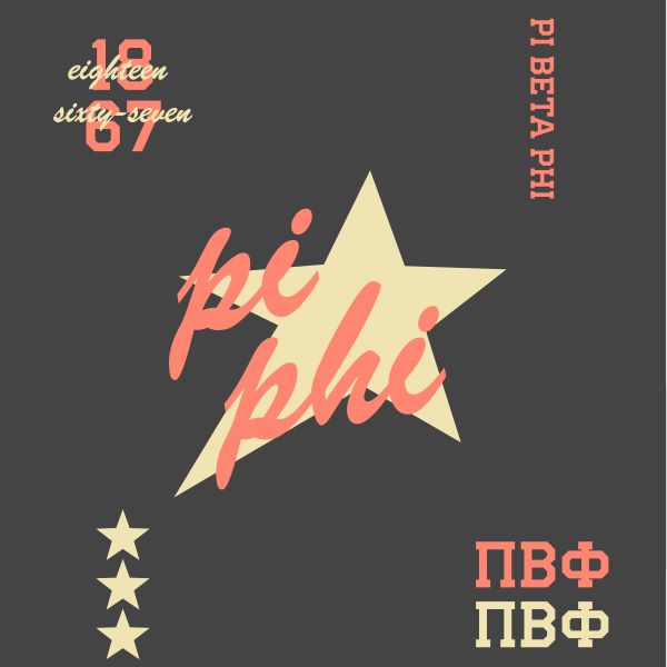 Pi Beta Phi Retro Star – 2557