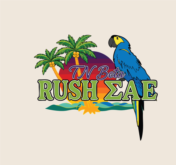 Sigma Alpha Epsilon Tennessee Beta Rush Tropical T-Shirt