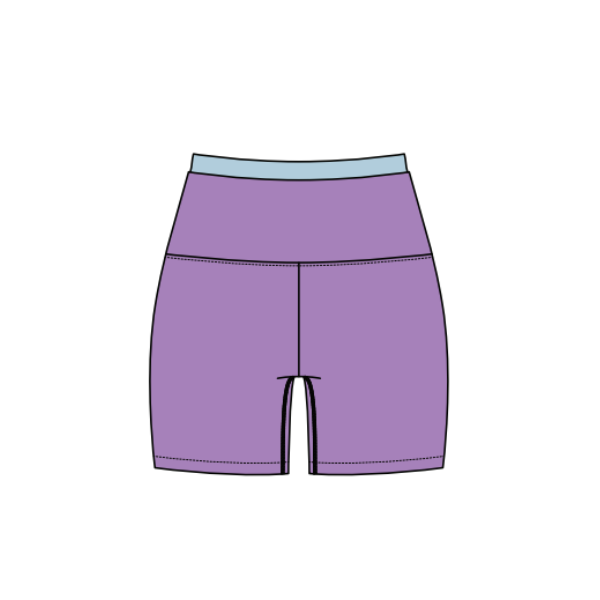 Women’s Active Contrast Waistband Biker Short