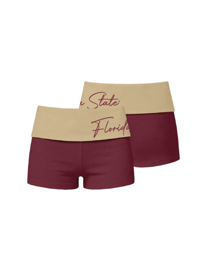 Florida State University Sporty Foldover Short