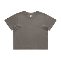 Wo's Heavy Faded Crop Tee