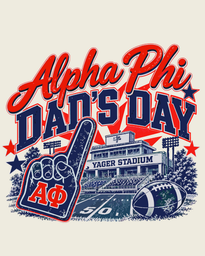 Alpha Phi Dad's Day Sports T-Shirt - 3617