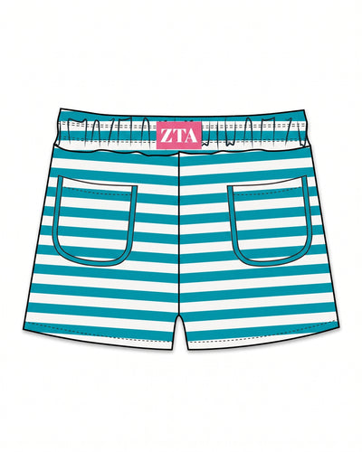 WOMEN'S COTTON SPANDEX JERSEY RETRO POCKET SHORTS