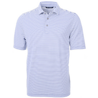 Virtue Eco Pique Stripe Recycled Mens Polo