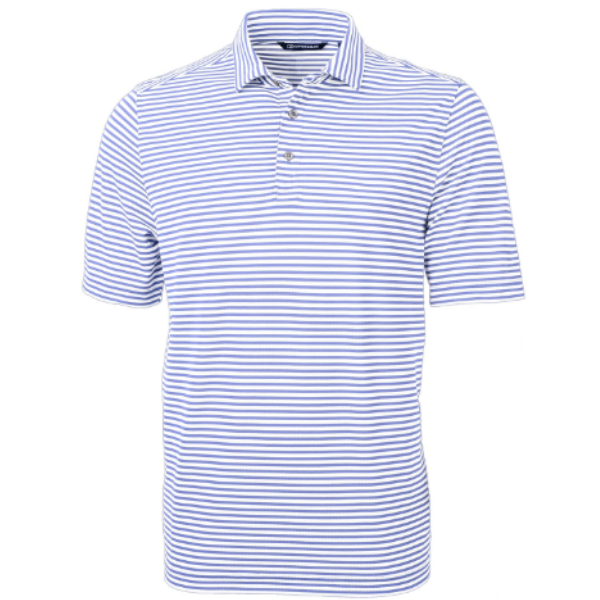 Virtue Eco Pique Stripe Recycled Mens Polo