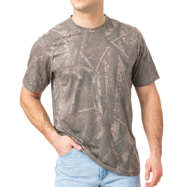 Realtree Tri Blend Short Sleeve Men's Crew Neck Shirt