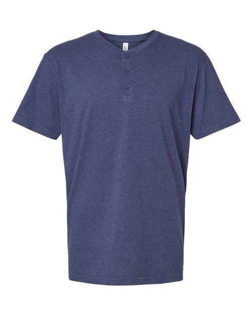 Unisex CVC Henley Tee