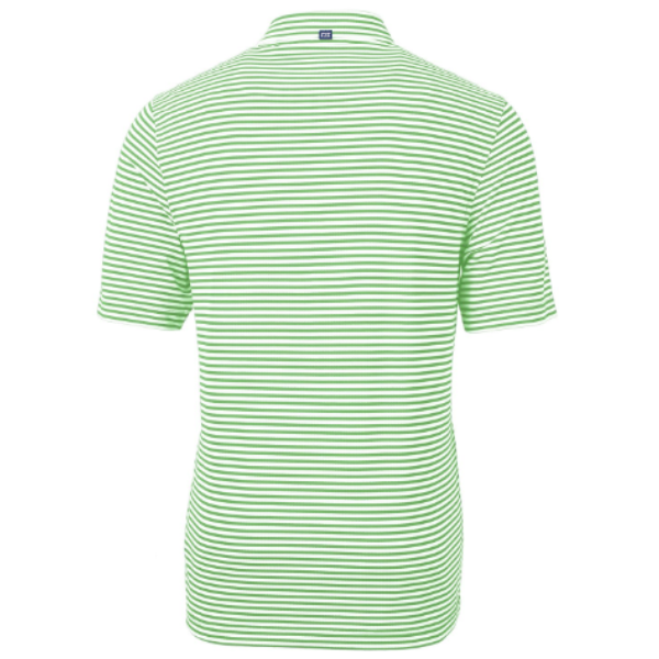 Virtue Eco Pique Stripe Recycled Mens Polo