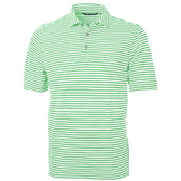Virtue Eco Pique Stripe Recycled Mens Polo
