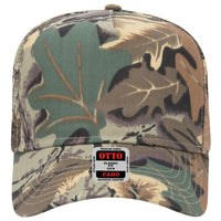 OTTO CAP Camouflage 5 Panel Mid Profile Mesh Back Trucker Hat