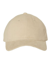 Heavy Brushed Twill Unstructured Cap
