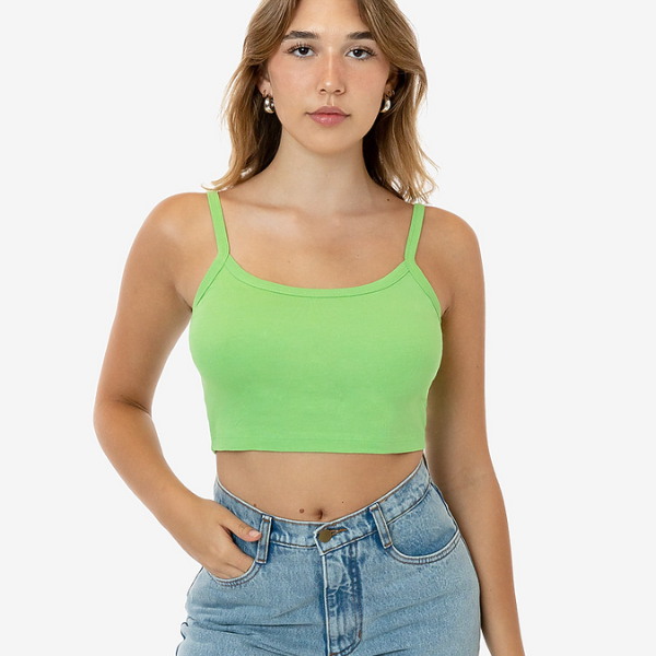 Baby Rib Spaghetti Crop Tank
