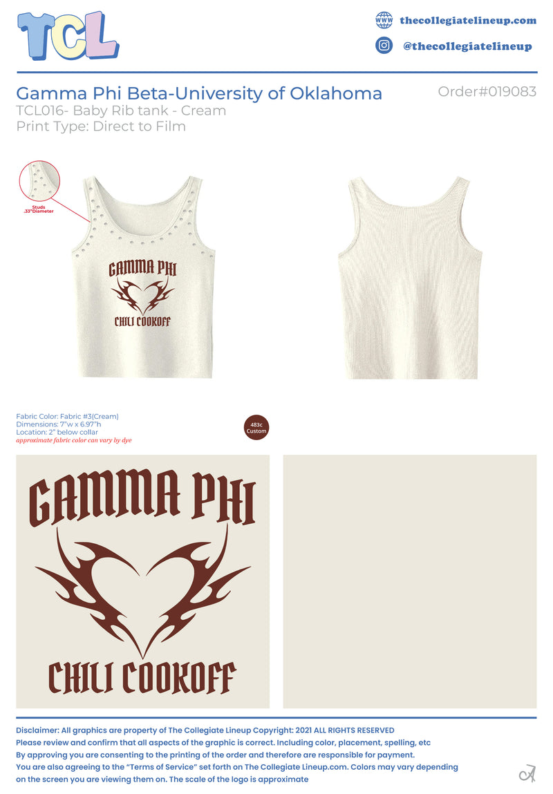 Gamma Phi Beta University of Oklahoma 19083