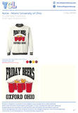 Upcoming Merch Drop Miami University of Ohio #9959 individual shipping