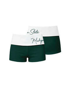 Michigan State University Sporty Foldover Short