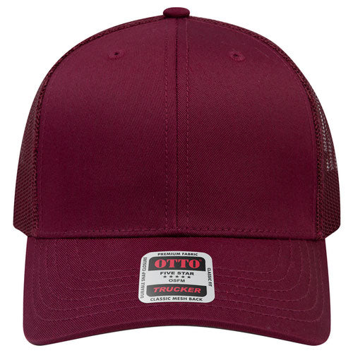 OTTO CAP® 6 Panel Mid Profile Mesh Back Trucker Hat - 112-1