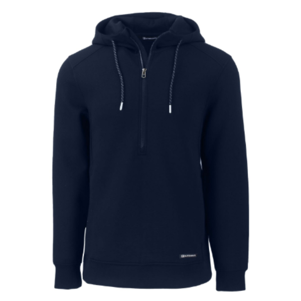 Roam Eco Half Zip Recycled Mens Hooded Pullover