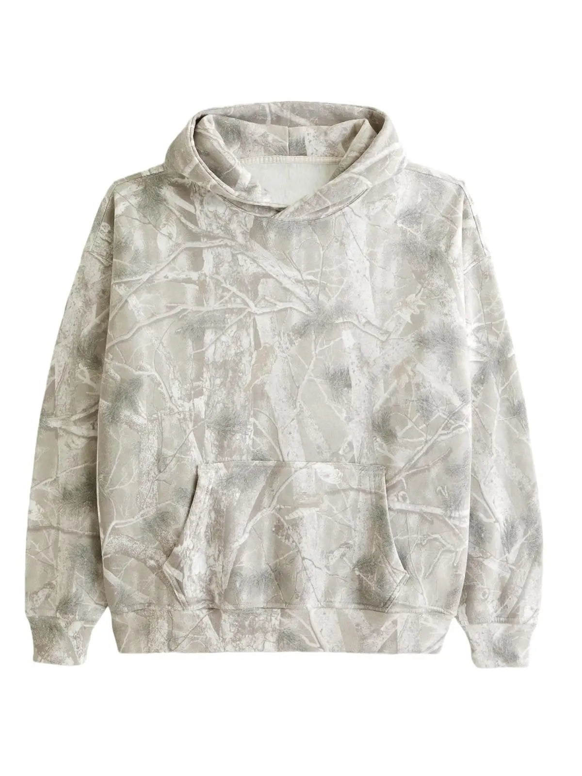 Maple Leaf Print Camouflage Essential Hoodie