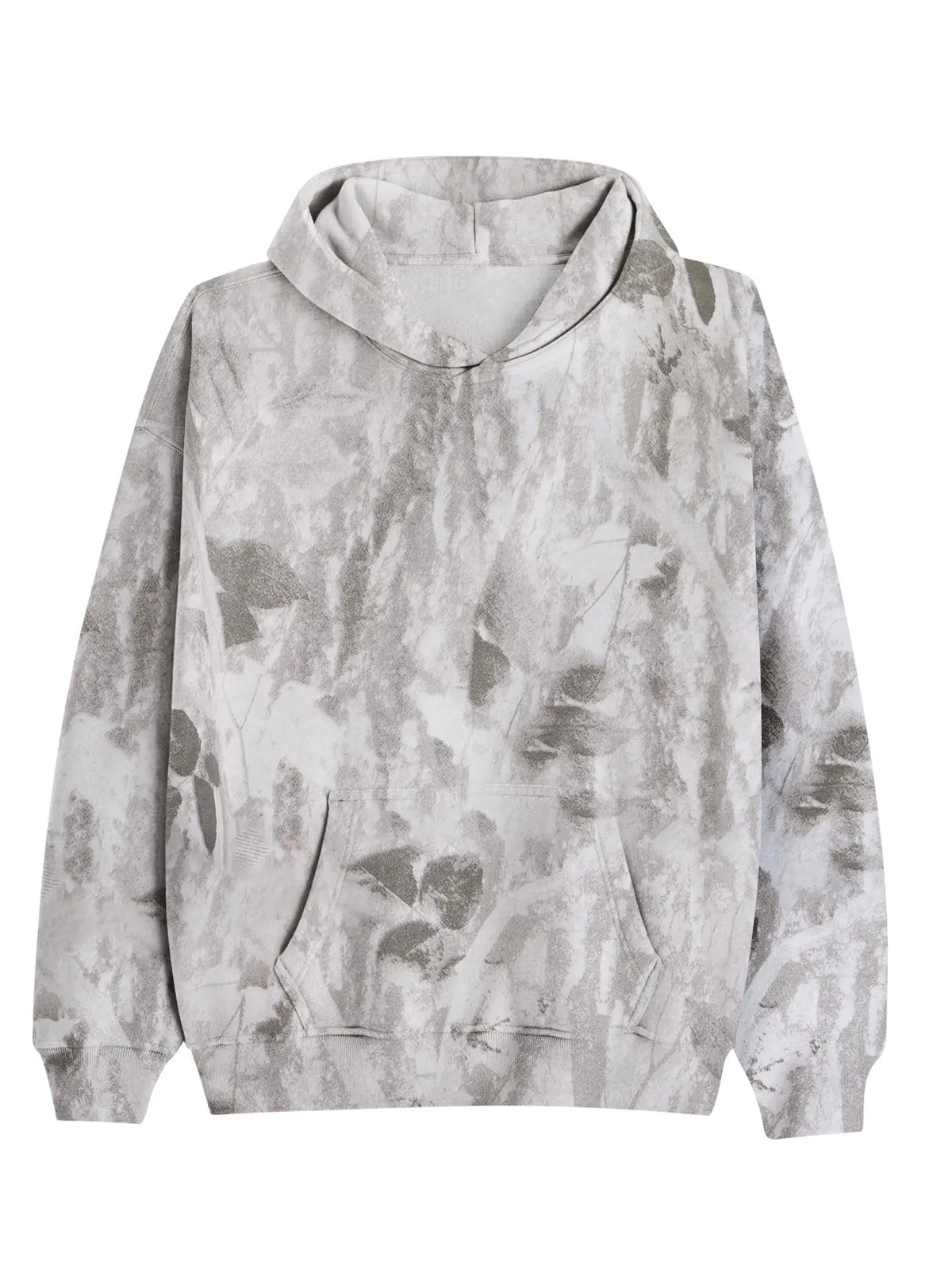 Maple Leaf Print Camouflage Essential Hoodie