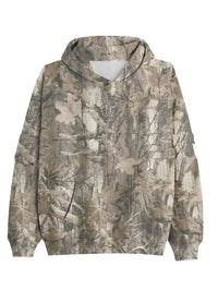 Maple Leaf Print Camouflage Essential Hoodie