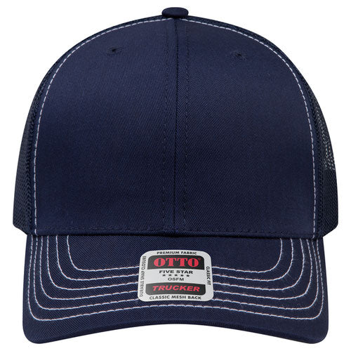 OTTO CAP® 6 Panel Mid Profile Mesh Back Trucker Hat - 112-1