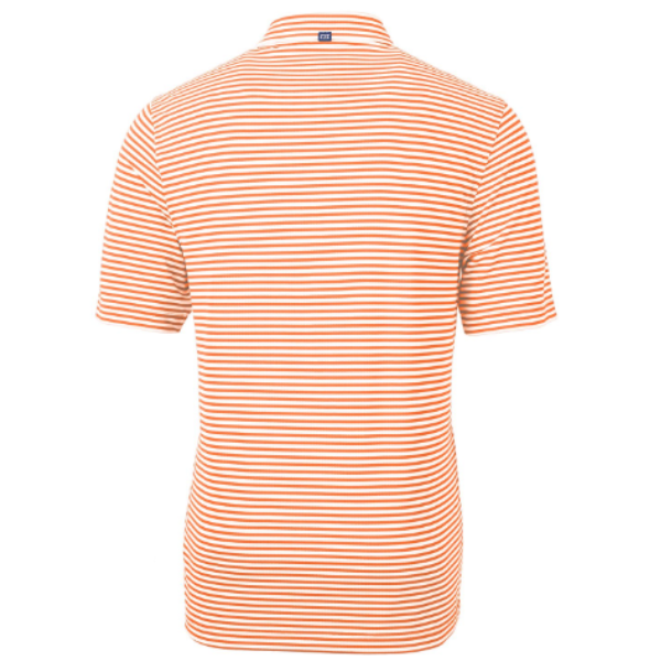 Virtue Eco Pique Stripe Recycled Mens Polo