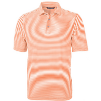 Virtue Eco Pique Stripe Recycled Mens Polo