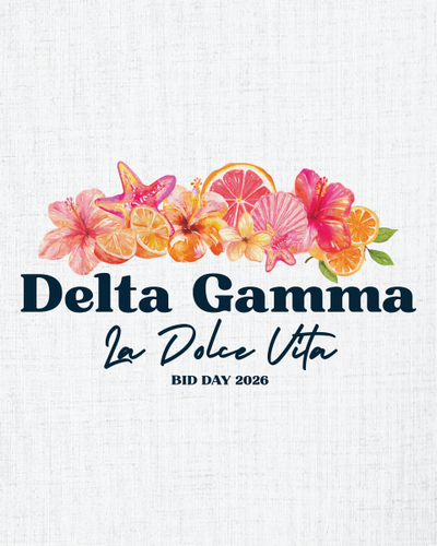 Delta Gamma La Dolce Vita Bid Day 2026 T-Shirt