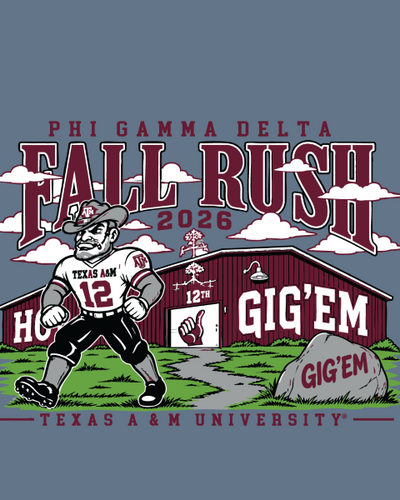 Phi Gamma Delta Fall Rush Sports T-Shirt - 3612