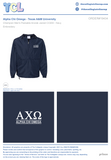 Alpha Chi Omega  Texas A&M University  #19434 - Individual Shipping