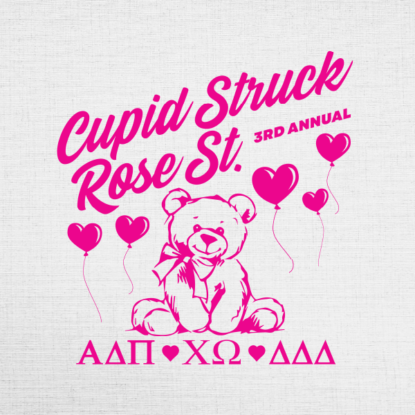 Alpha Delta Pi x Chi Omega x Delta Delta Delta Cupid Struck Rose St. – 1910
