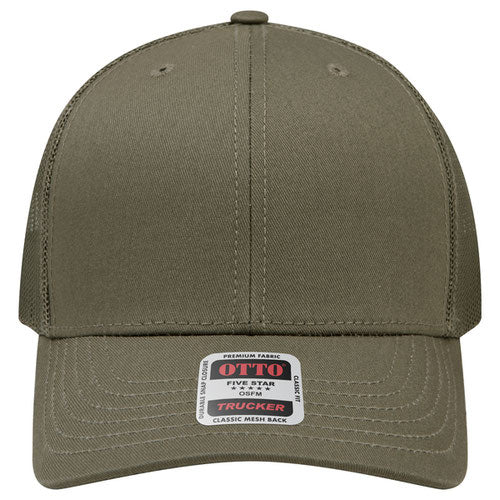OTTO CAP® 6 Panel Mid Profile Mesh Back Trucker Hat - 112-1
