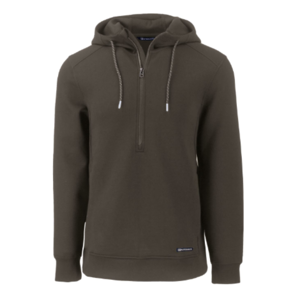 Roam Eco Half Zip Recycled Mens Hooded Pullover