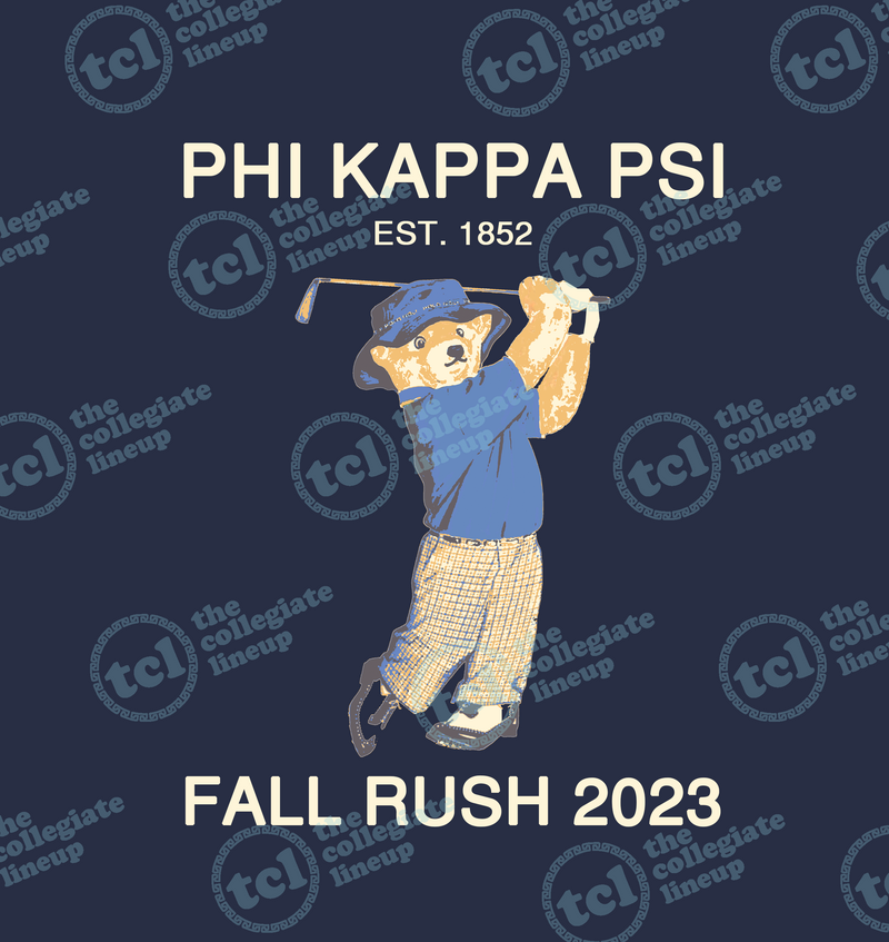 Phi Kappa Psi Fall Rush 2023 Golf Design