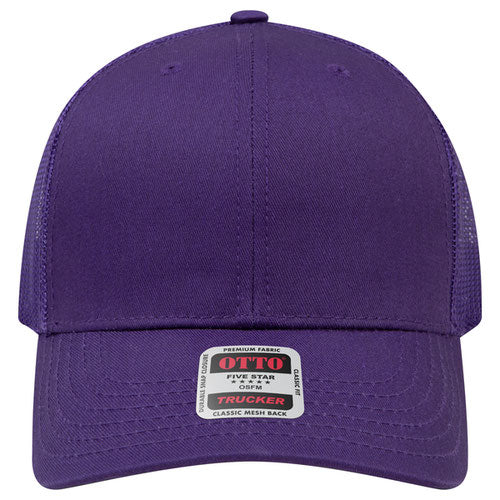 OTTO CAP® 6 Panel Mid Profile Mesh Back Trucker Hat - 112-1