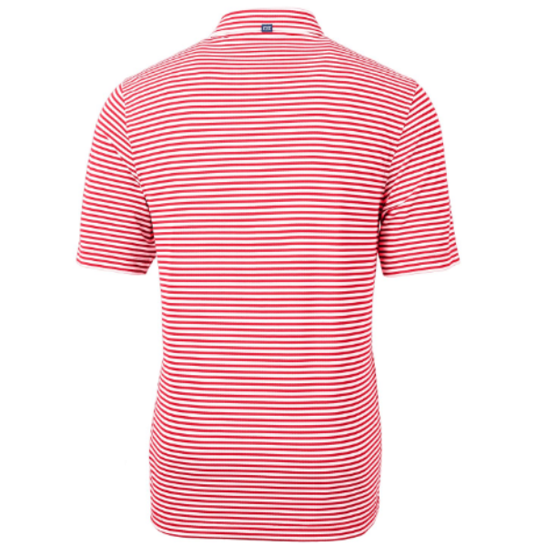 Virtue Eco Pique Stripe Recycled Mens Polo
