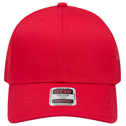 OTTO CAP® 6 Panel Mid Profile Mesh Back Trucker Hat - 112-1