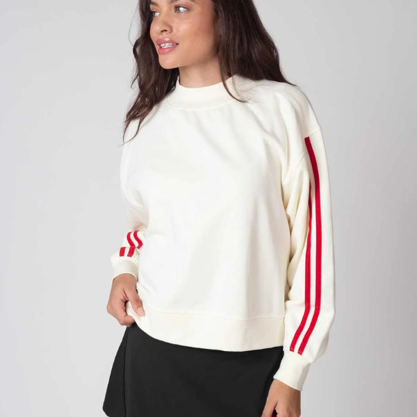 Varsity Mock-Neck