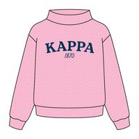 Polka Dot Daydream Full Length Mock Sweatshirt